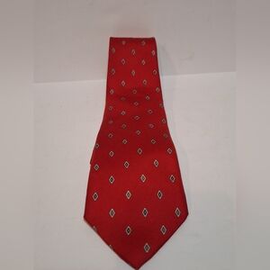 Christian Dior Red Silk Tie